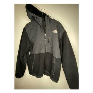 Men’s fleece north face jacket with hood